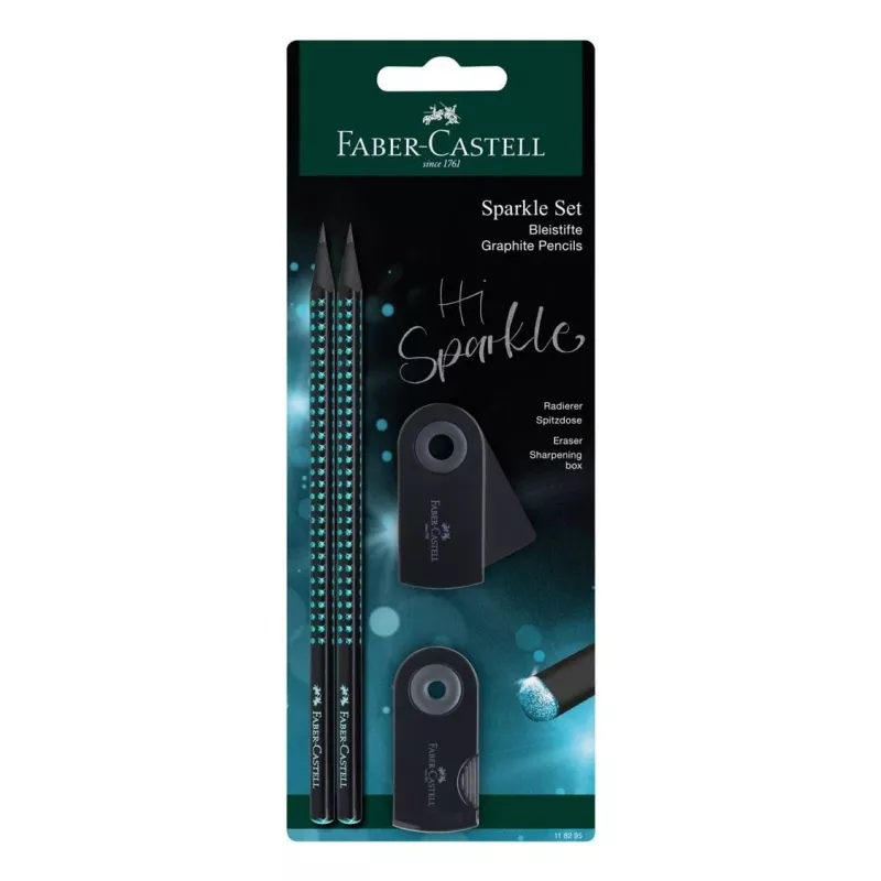 Faber-Castell Midnight Ocean Potlodenset B, zwart/blauw 118295
