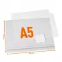 DURABLE 505719 waterdichte A5 zelfklevende insteekhoes, 5-pack