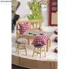 Rayher mini-wichteltafel met 2 krukjes, natuurlijk hout, 3-delige set 46819505