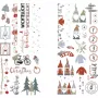 Rayher decoratie transferfolie Nordic Winter veelkleurig 2 vellen (31663000)