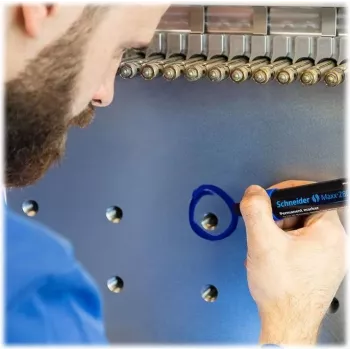 Schneider Maxx 280 permanente marker, beitelpunt 4-12 mm, blauw 128003