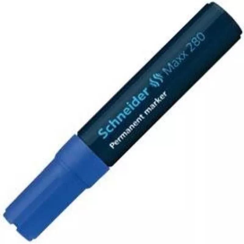 Schneider Maxx 280 Permanent marker, beitelpunt 4-12 mm, blauw 128003