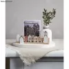 Rayher decoratieve houten lat Noordse huizen, naturel, 2 stuks (46811505)