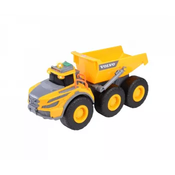 Dickie Toys Volvo A60H knikdumper 1:24 schaal bouwplaatsvoertuig met licht en geluid 203723007