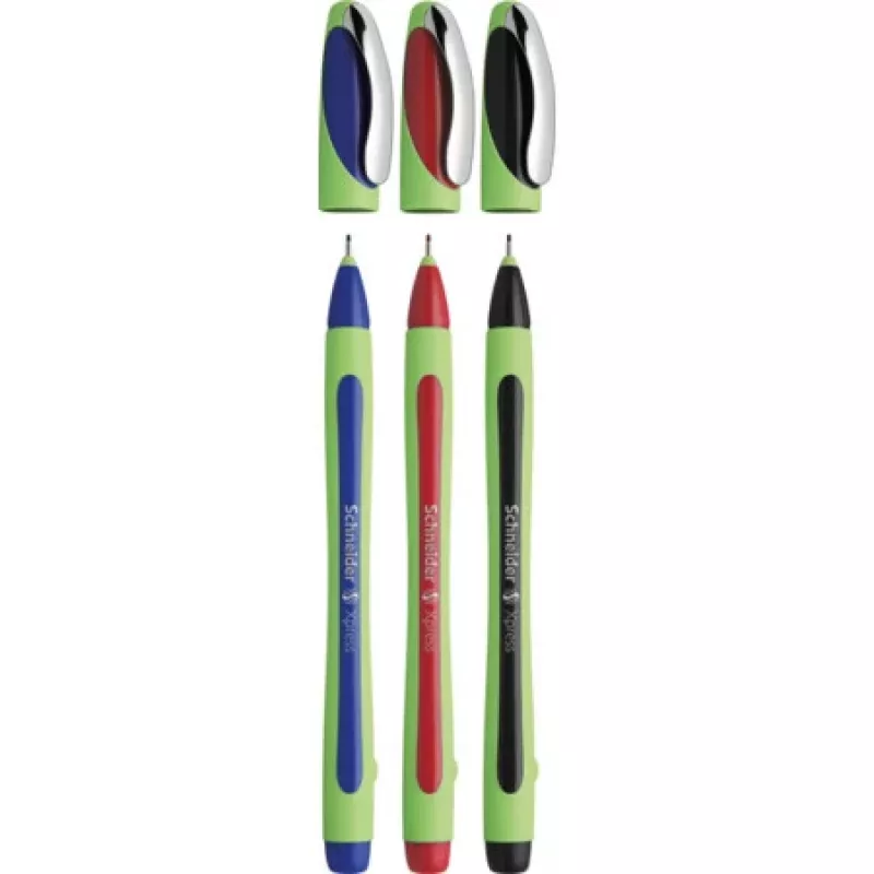 Schneider fineliner XPRESS 3-delige set (zwart, blauw, rood) 190093