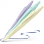 Schneider Reco Pastel balpen, blauwe inkt, 3-pack, diverse pastelkleuren 131893