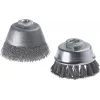 Wolfcraft potborstel met staaldraad, gegolfd, 100 mm diameter, M14 draad, 8500 t/min 2151000