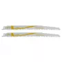 Wolfcraft 2295000 reciprozaagbladen 230 mm, 2-pack, HCS, 6 TPI, voor hout en kunststof