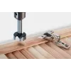 Wolfcraft 1002000 Forstnerboor-set, 5-delig, 15–35 mm, koolstofstaal, getande snede, in kunststofkoffer