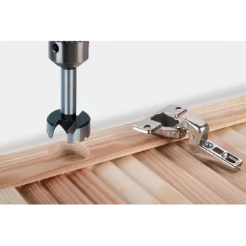 Wolfcraft 1002000 Forstnerboor-set, 5-delig, 15–35 mm, koolstofstaal, getande snede, in kunststofkoffer