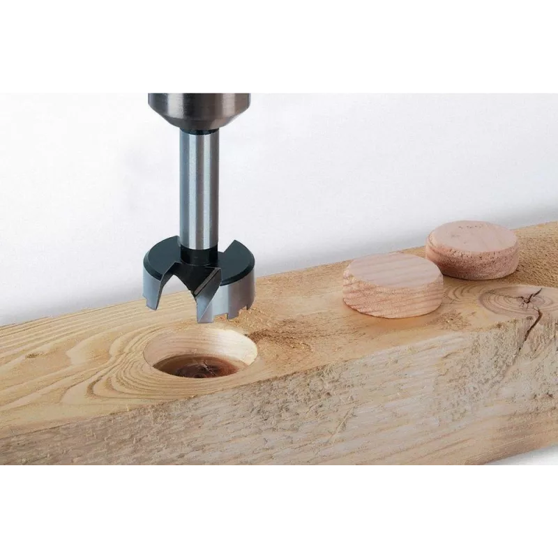 Wolfcraft 3326000 Forstnerboor 45 mm, totale lengte 90 mm, cilindrische schacht