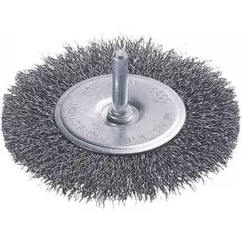 Wolfcraft 75 mm geknoopte stalen draadboorstel met 6,3 mm schacht 2100000