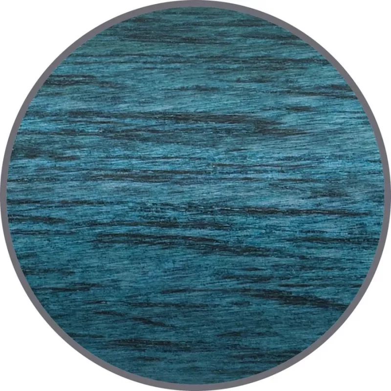 Faber-Castell Ambition balpen – blauwe houten behuizing, zwarte inkt, chromen sierring 148035