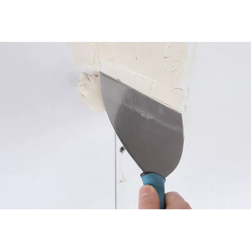 Wolfcraft 4047000 voegspatel 255 mm x 150 mm RVS flexibel blad met ergonomische greep