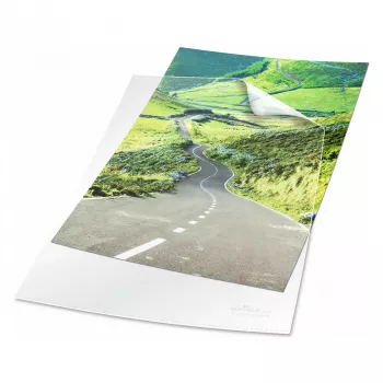 DURABLE STANDARD A4 transparante documenthoezen, 100-pack, 0,10 mm rPP, boven en rechts open 247819