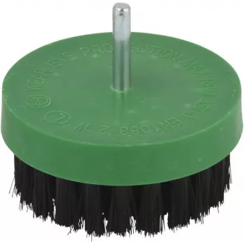 Wolfcraft 2713000 polijstborstel, 80 mm diameter, katoen, 6 mm schacht, 4500 t/min