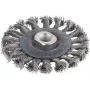 Wolfcraft 2701000 ronde borstel Ø 100 mm roestvrijstaaldraad, 1/4 inch (6,3 mm) schacht