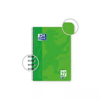 OXFORD Collegeblock TOUCH liniatuur 27 gelinieerd met dubbele rand DIN A4, 80 blad, 90 g/m², microperforatie, 4-voudig geperforeerd, FSC-gecertificeerd, 1 blok 400091924