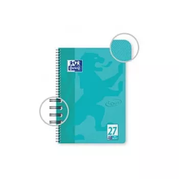 OXFORD Collegeblock TOUCH liniatuur 27 gelinieerd met dubbele rand DIN A4, 80 blad, 90 g/m², microperforatie, 4-voudig geperforeerd, FSC-gecertificeerd, 1 blok 400091924