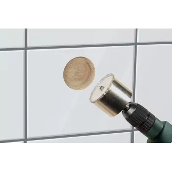 wolfcraft 5924000 diamantboorijzer 6 mm voor keramische tegels, graniet, tegels, roestvrijstaal