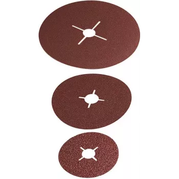 Wolfcraft 2476000 Schuurpapier voor schuurschijf, ongeperforeerd, korrel 24/40/60/100, 115 mm, 1 set