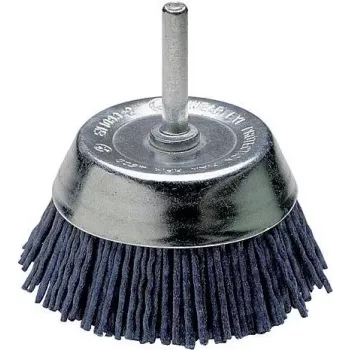 Wolfcraft nylon komstaalborstel, 1/4 inch (6,3 mm) schacht, 50 mm diameter, 4500 t/min 2729000
