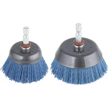 Wolfcraft nylon komstaalborstel, 1/4 inch (6,3 mm) schacht, 50 mm diameter, 4500 t/min 2729000