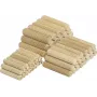 Wolfcraft 2905000 houtdeuvels 6 x 30 mm, 200 stuks, beuken, geribbeld