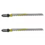 Wolfcraft 3546000 T 101 B decoupeerzaagbladen, T-schacht, HCS, 100 mm, 2-pack