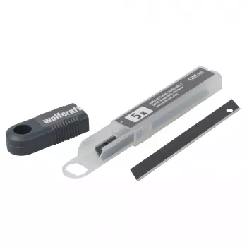 Wolfcraft Profi-Sharp afbreekmessen 9 mm zwart 5-pack 4207000