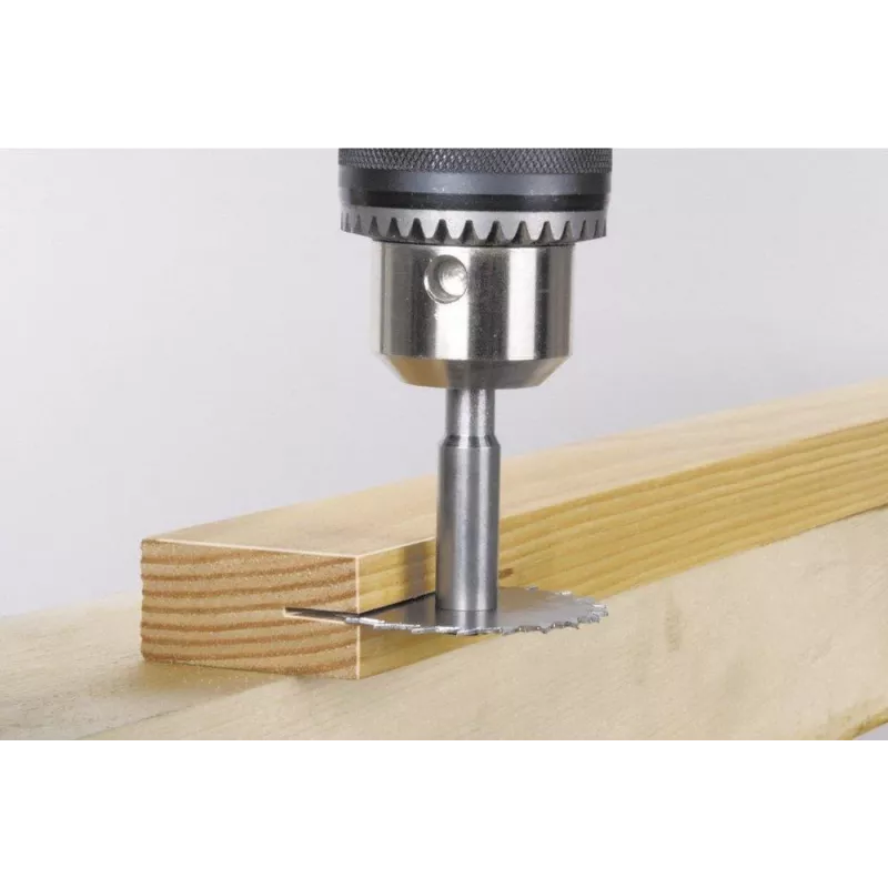 Wolfcraft 3270000 groeffrees met groeffrees, 45 mm diameter, 8 mm schacht, hardmetaal bekleed