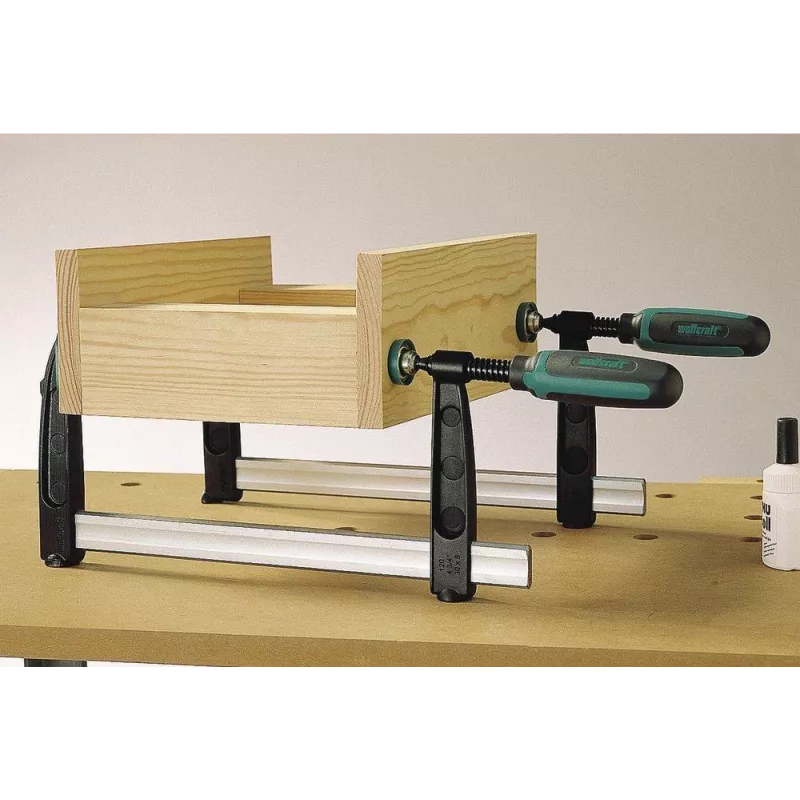 wolfcraft SZ 120-700 lijmklem 700 mm zwart / grijs 3622000