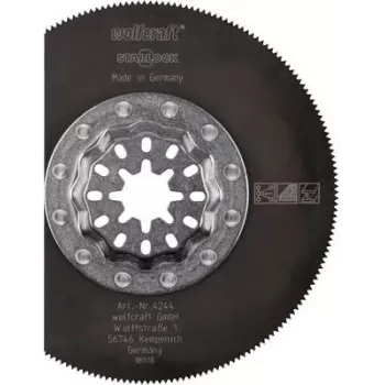 Wolfcraft 4244000 segmentzaagblad 85 mm HSS voor oscillerende multifunctionele gereedschappen, 1 stuk