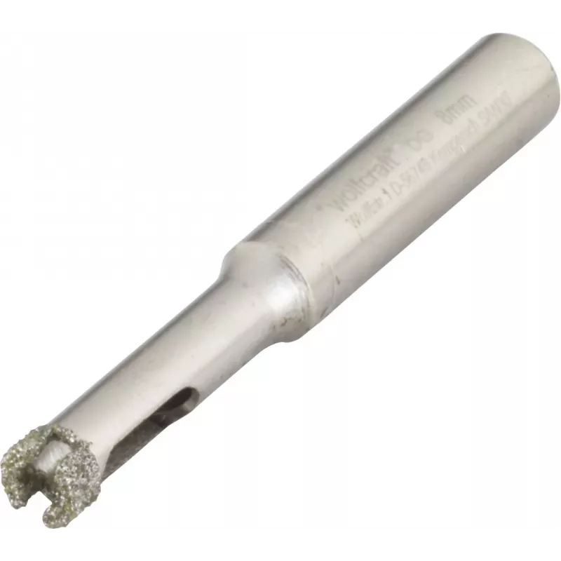 wolfcraft 5917000 diamantboor kroon 6 mm voor keramische tegels, geglazuurde tegels, graniet