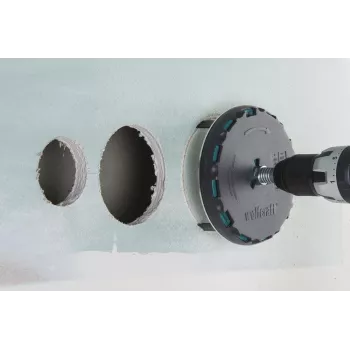 wolfcraft verstelbare gatenzaag 45-130 mm met HSS-zaagbladen en centreerboor 5978000
