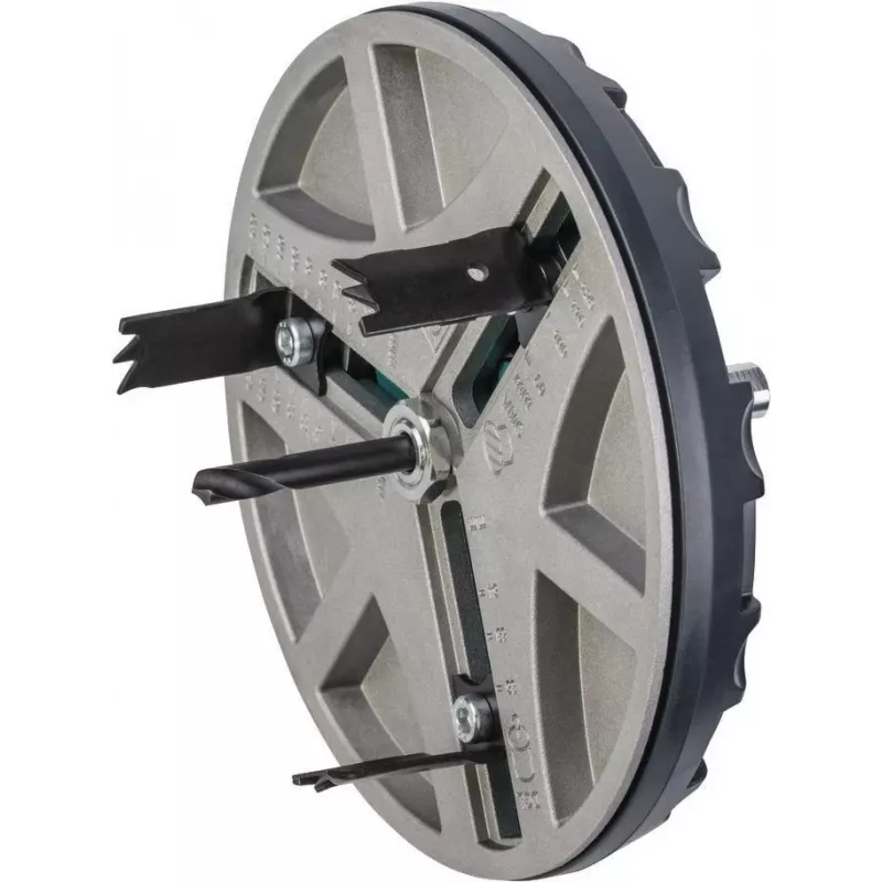 wolfcraft verstelbare gatenzaag 45-130 mm met HSS-zaagbladen en centreerboor 5978000