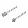 Wolfcraft 5989000 diamantslijpstift-set, cilindrisch & spitskegelvormig, 2-delig