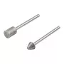 Wolfcraft 5989000 diamantslijpstift-set, cilindrisch & spitskegelvormig, 2-delig