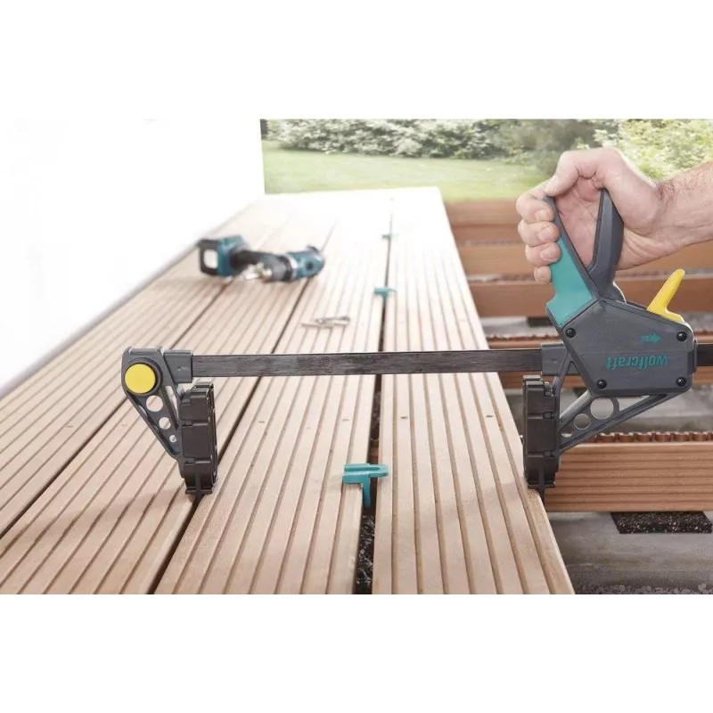Wolfcraft 6985000 lijmtang met 450 mm spanwijdte en 120 kg spankracht