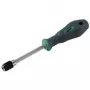 Wolfcraft werkplaats bitschroevendraaier 1/4 inch (6,3 mm) met magnetische bithouder, 2-componenten ergonomische greep, chroom-vanadiumstalen schacht, 155 mm lengte 8725000