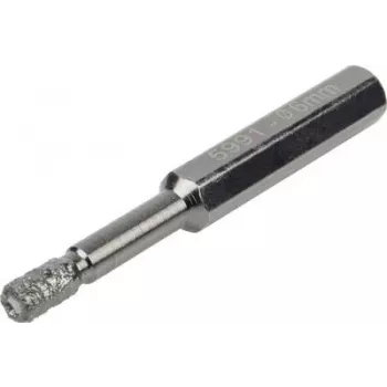 Wolfcraft 5991000 diamantboor 6 mm zeskantschacht voor tegels, steengoed, graniet, marmer, keramiek