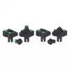 wolfcraft 6166000 spanbekken voor Master werkbanken, 2-set, zwart kunststof