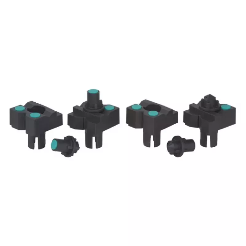 wolfcraft 6166000 spanbekken voor Master werkbanken, 2-set, zwart kunststof