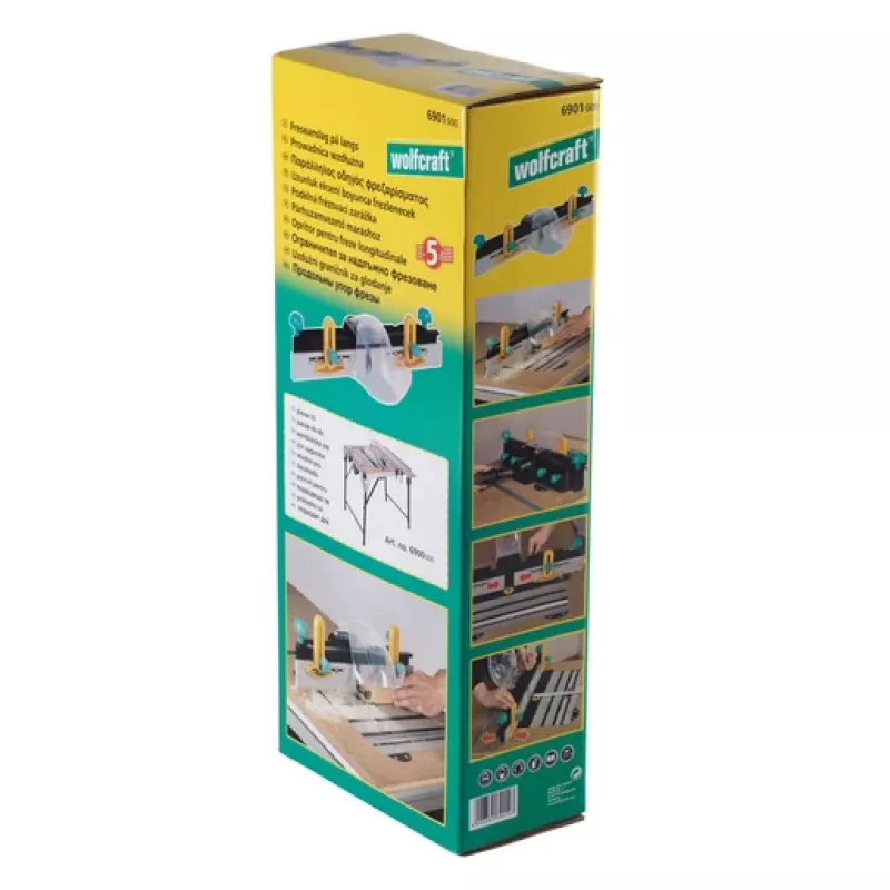 Wolfcraft parallelgeleider voor bovenfrees 6901000