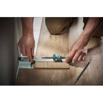 wolfcraft 6952000 roestvrijstalen liniaal 320 mm met gegraveerde metrische schaal