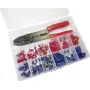 WKK 60349 crimp-verbinder-assortiment 0,5-2,5 mm² rood/blauw geïsoleerde kabelschoenen set