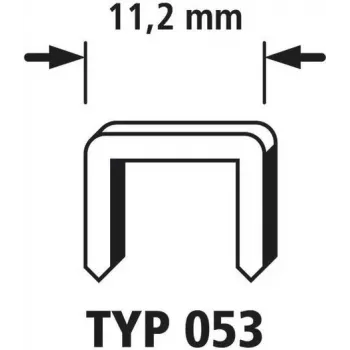 Wolfcraft 2000 brede rug nietjes 2000 stuks 7026000 afmetingen (b x h) 11,2 mm x 6 mm