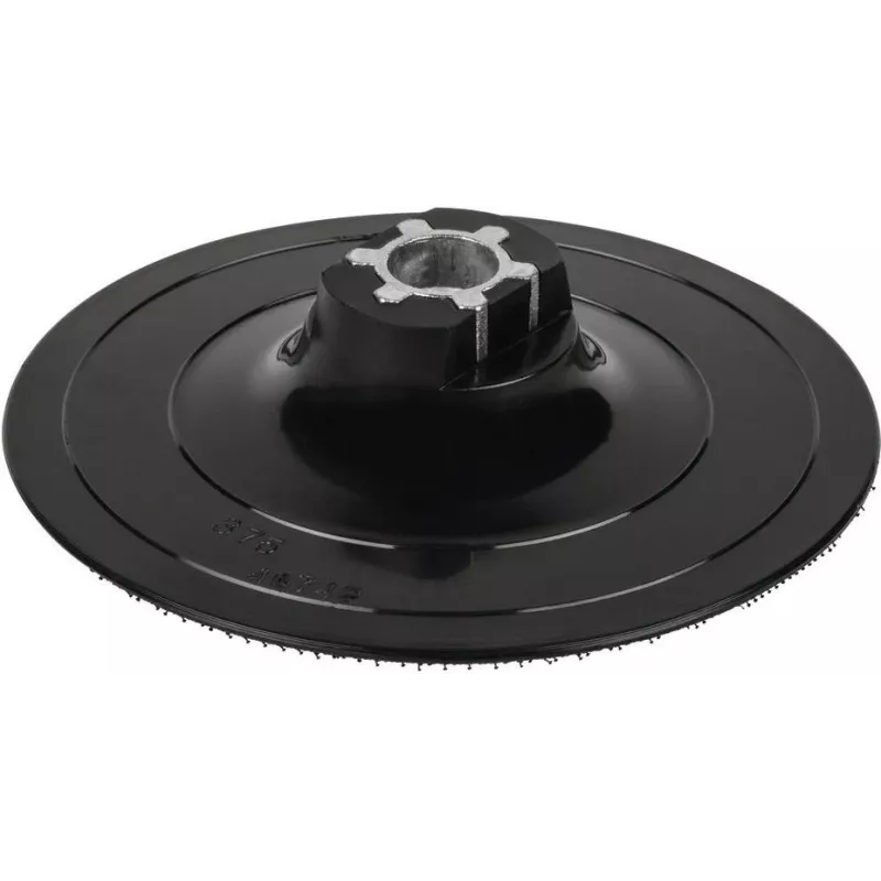 wolfcraft 125 mm klittenband schuurpad met boorhouder-adapter en K80-schuurblad (2285000)