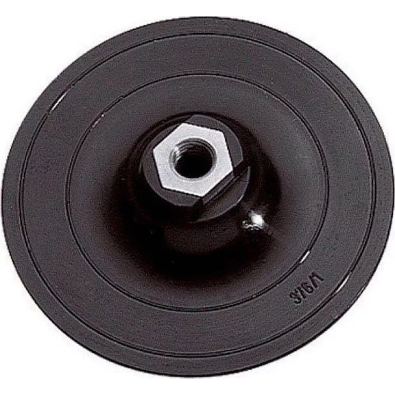 wolfcraft 125 mm klittenband schuurpad met boorhouder-adapter en K80-schuurblad (2285000)