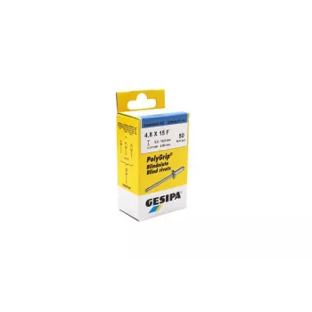 GESIPA PolyGrip® blindklinknagel RVS A2 4,8 x 15 mm, bolkop, 50 stuks 1464828